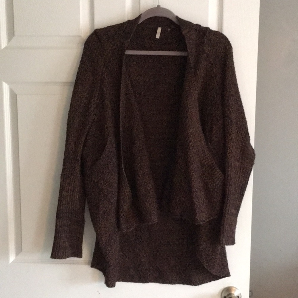 Pinkblush Drape-Front Dolman Sweater Cardigan